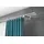 Good Life Gardinenstange GOOD LIFE "CAP" Gr. 2, grau (chromfarben), L:260cm Ø:16mm, Kunststoff, Metall, Gardinenstangen, mit Ringen