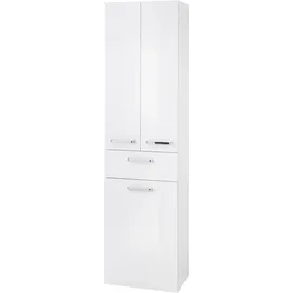 Pelipal Hochschrank, Holzwerkstoff, weiß Glanz, H 185,5 x B 50 x T 33 cm