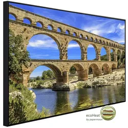 papermoon Infrarotheizung »EcoHeat - Pont du Gard Aquädukt«, Matt-Effekt - bunt
