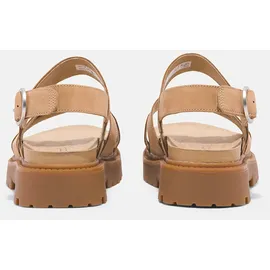 Timberland Clairemont Way Cross Strap Sandalen Mid Beige Nubuck 40