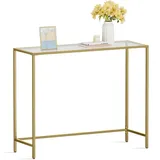 VASAGLE Konsolentisch 100 x 35 x 80 cm gold