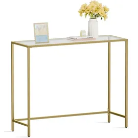 VASAGLE Konsolentisch 100 x 35 x 80 cm gold