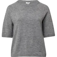 s.Oliver Kurzarmpullover aus Alpakamix - grau - 54