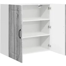 vidaXL Unterschrank Küchenwandschrank 80 x 31 x 80 cm Grau