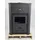 Prity WD W29 Stahl Schwarz/Abdeckplatte Glas