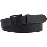 Levi's Herren Ledergürtel Free Metal Schwarz mit eckiger Dornschließe 100