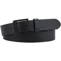 Levi's Herren Ledergürtel Free Metal Schwarz mit eckiger Dornschließe 100