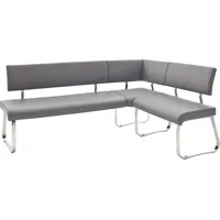 MCA Furniture Eckbank »Arco«, Eckbank frei im Raum stellbar, Breite 200 cm, belastbar bis 500 kg grau
