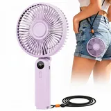innopower Tragbarer, Mini Ventilator 10000mAh Handventilator Akku Aufladbar, bis zu 40 Stunden Laufzeit, für Büro, Schlafzimmer, Studentenwohnheim, Reisen,