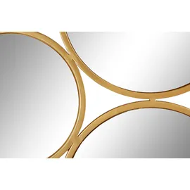 otto home Dekospiegel OTTO HOME "Malisa", gold (goldfarben), B:121cm H:110cm T:2cm, Metall, Spiegel, Wandspiegel aus 19 Elementen, modern, glamourös