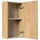 Posseik Bad-Hängeschrank 62 eiche gold 35,0 x 16,6 x 62,00 cm