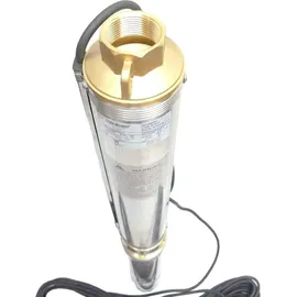 chm GmbH® Tiefbrunnenpumpe 3,5 Zoll ø 9,1 cm, Brunnenpumpe 750 Watt 4800 L/h 6,1 Bar Tauchpumpe