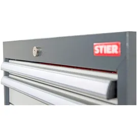 Stier Schubladenschrank 6 Schubladen Stahl 900x575x1020 mm RAL 7016/RAL 7035