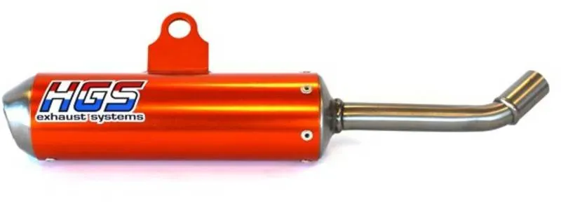 HGS Endschalldämpfer Racing für KTM SX85 & Husqvarna TC85 ab 2025  Orange Steel