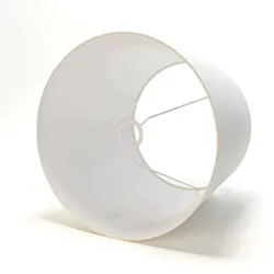 Licht-Erlebnisse Lampenschirm WILLOW für Stehlampen Weiß Stoffschirm blendarm Ø38cm 30cm hoch E27 Stehleuchten Wohnzimmer, DO1/9/0021