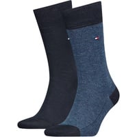 Tommy Hilfiger Herren Socken Birdseye 2er Pack - jeans 43-46