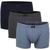 Götzburg Boxershorts 3er Pack Blau / Grau L