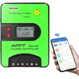 GCSOAR MPPT Laderegler 30A 12V/24V Auto Max PV 100V Eingebauter WiFi Adapter APP Fernsteuerung LCD Display Solarmodul Solarladeregler für Gel versiegelt Flooded Lifepo4 Typ
