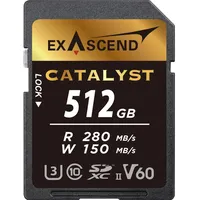 EXASCEND Catalyst SDXC 512 GB UHS-II, C1 V60, 280/150