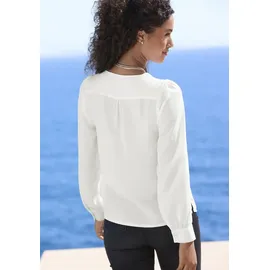 LASCANA Langarmbluse Damen weiß Gr.34