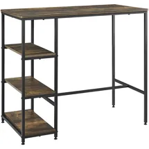 [en.casa] Bartisch Växjö 100 x 109 x 60 cm Dunkelbraun