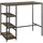 [en.casa] Bartisch Växjö 100 x 109 x 60 cm Dunkelbraun