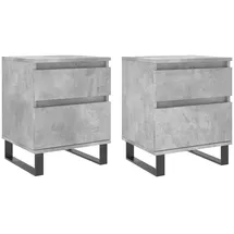 vidaXL Nachtschrank 40 x 35 x 50 cm Grau