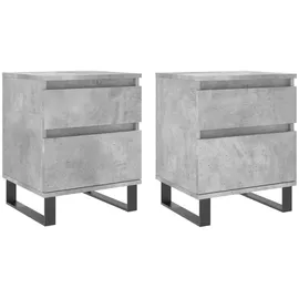 vidaXL Nachtschrank 40 x 35 x 50 cm Grau