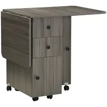 Homcom Küchentisch 120 x 60 x 76,5 cm dunkelgrau