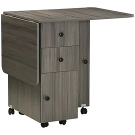 Homcom Küchentisch 120 x 60 x 76,5 cm dunkelgrau