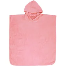 Wörner Badeponcho WÖRNER "Badeponcho Uni" Gr. M, erika, L:80cm, Baumwolle, Hausmäntel, maschinenwaschbar, trocknergeeignet