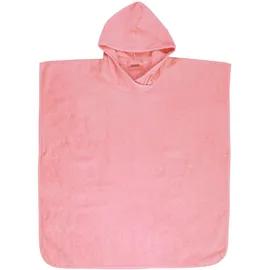 Wörner Badeponcho WÖRNER "Badeponcho Uni" Gr. M, erika, L:80cm, Baumwolle, Hausmäntel, maschinenwaschbar, trocknergeeignet