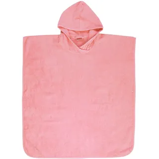 Wörner Badeponcho WÖRNER "Badeponcho Uni" Gr. M, erika, L:80cm, Baumwolle, Hausmäntel, maschinenwaschbar, trocknergeeignet