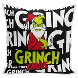 Tassenbrennerei Kissen Grinch Xmas - Weihnachtskissen mit Spruch lustig - Deko, Weihnachtsdeko