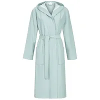 Ringella Unisex-Bademantel aus Frottee mit Kapuze und Bindegürtel, aufgesetzte Taschen, 45% Viskose 35% Polyester 20% Baumwolle (Frottee), Kapuze, Gürtel, Länge ca. 120 cm blau S