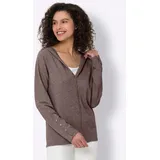 Heine Strickjacke Cardigan Braun 36