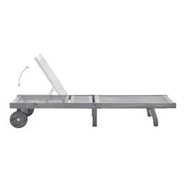 vidaXL Sonnenliege 200 x 65 x 85 cm Grau