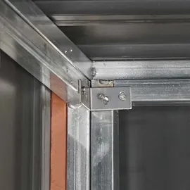 Mendler WPC Mülltonnenbox J28-XL-1-2er grau