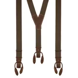 Luise Steiner Trachtenlederhose Trachten Hosenträger - BASIC-DUNKEL II - oliv 120 cm