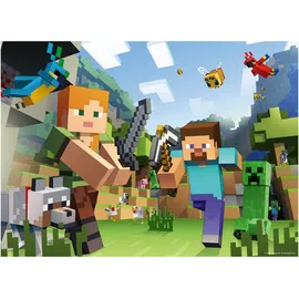 Ravensburger Kinderpuzzle 4x100 Teile - Minecraft - Biome erforschen