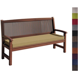 sunnypillow Bankauflage Bankauflage Auflage für Gartenbank 100 – 200 cm, Bankkissen mit abnehmbarem Bezug 150 x 40 x 5cm gelb 150 cm x 5 cm x 40 cm