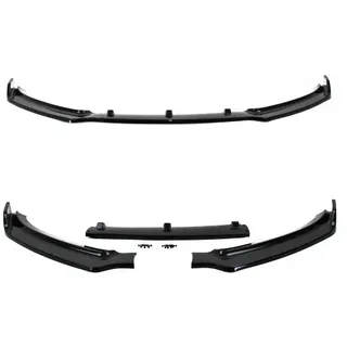 Frontspoiler Frontspoilerlippe Frontflap Spoiler Splitter schwarz glänzend+ABE+ passend für A4 B8 (Typ 8K) 11-15 Facelift passend für  Audi A4 B8 (Typ 8K) Facelift Bj. 2011-2015,