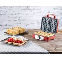 NEU Waffeleisen stufenloser Temperatur Regelung für belgische Waffeln Geschenk