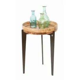 SIT Möbel Beistelltisch Gelb Mangoholz 40 x 40 x 56 cm