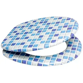 Sanilo WC-Sitz Mosaik Blau,