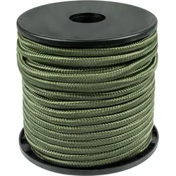 Paracord Camping Seil | Allzweck Tau Rolle | 9 mm Dicke / 30 m Länge | Oliv EINHEITSFARBE No Size