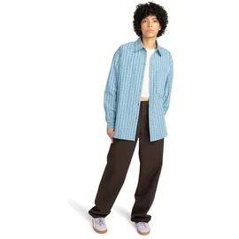 Element Langarmshirt "Napkins", Damen, Gr. M, napkins blau, Obermaterial: 100% Baumwolle., Shirts Langarmshirt