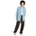 Element Langarmshirt "Napkins", Damen, Gr. M, napkins blau, Obermaterial: 100% Baumwolle., Shirts Langarmshirt