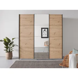 OTTO home Schwebetürenschrank OTELI 203 x 229 x 68 cm Braun/Beige