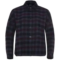 Jack Wolfskin Baja Flannel Shirt check dark navy XL